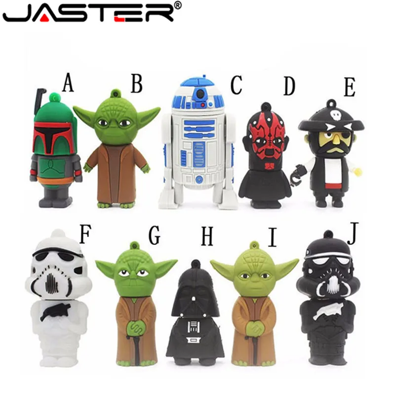 JASTER 2018 Горячая Мода мультфильм Звездные войны серии USB флэш накопители 2 0 4 ГБ 8 16 32