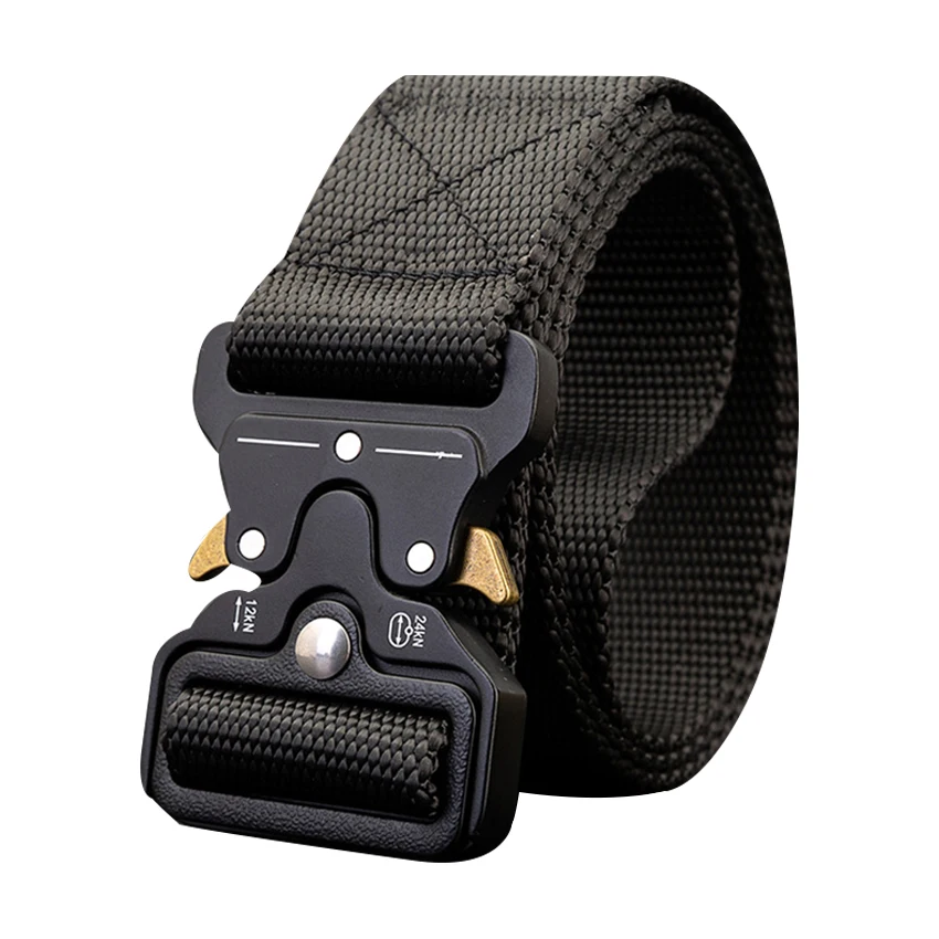 

115-135CM Brand Canvas Belt Tactical Designer Men Belts Cobra Buckle Long Nylon Belts Multi-function Quick-drying Male Army Belt