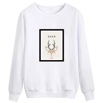 

Deer Print Mens Hoodies 2019 Autumn Winter Sweatshirt Hot Sale Fashion Hoodie Casual hip hop Sweatshirt Autumn New Men Tracksuit