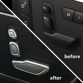 

ABS Chrome seat adjustment button switch replace for Mercedes Benz E C GLK ML GL CLS 2008~2013