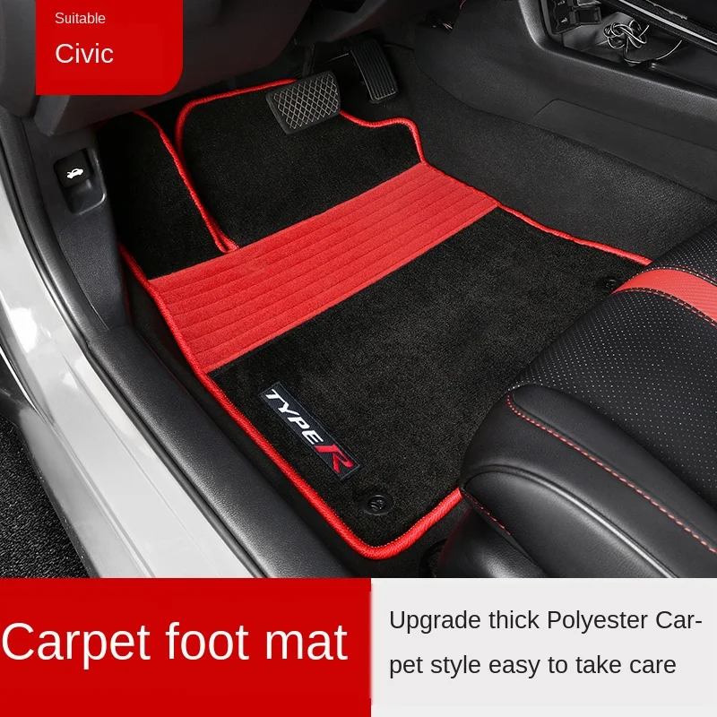 

Applicable to 10 Th Generation Civic Foot Mat Sports Version Car Carpet Foot Mats Step Mat Civic Hatchback Sedan Interior Modifi