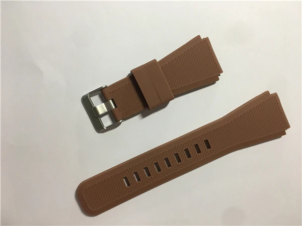 Ремешок для samsung gear S3 Frontier galaxy watch 46 мм силиконовый смарт-ремешок 22 мм браслет для часов huawei watch gt 2 ремешок - Цвет ремешка: coffee