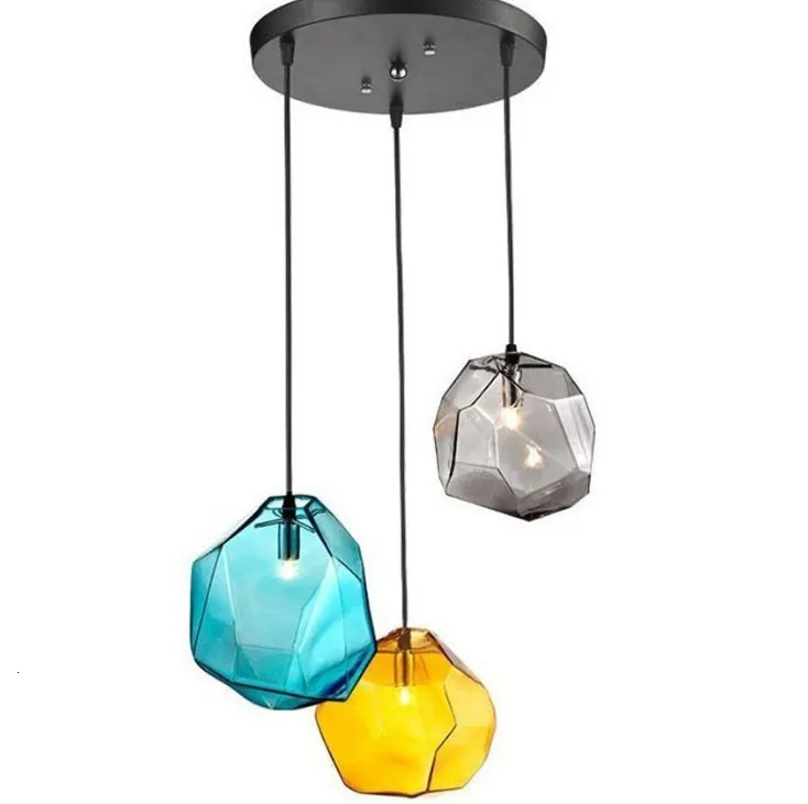 Popular Vintage Coloured Glass Pendant Lamp Hanging Lamp kitchen dining bar