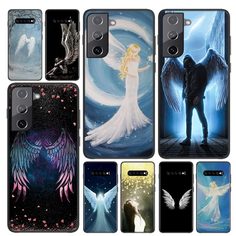 Силиконовый чехол с крыльями ангела для Samsung Galaxy S21 S20 FE Ultra S10 S10e Lite S9 S8 S7 S6 Edge Plus |