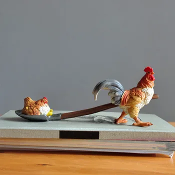 

Direct selling new products idyllic chicken ornaments cute decorative gifts home furnishings couple desktop living room gift