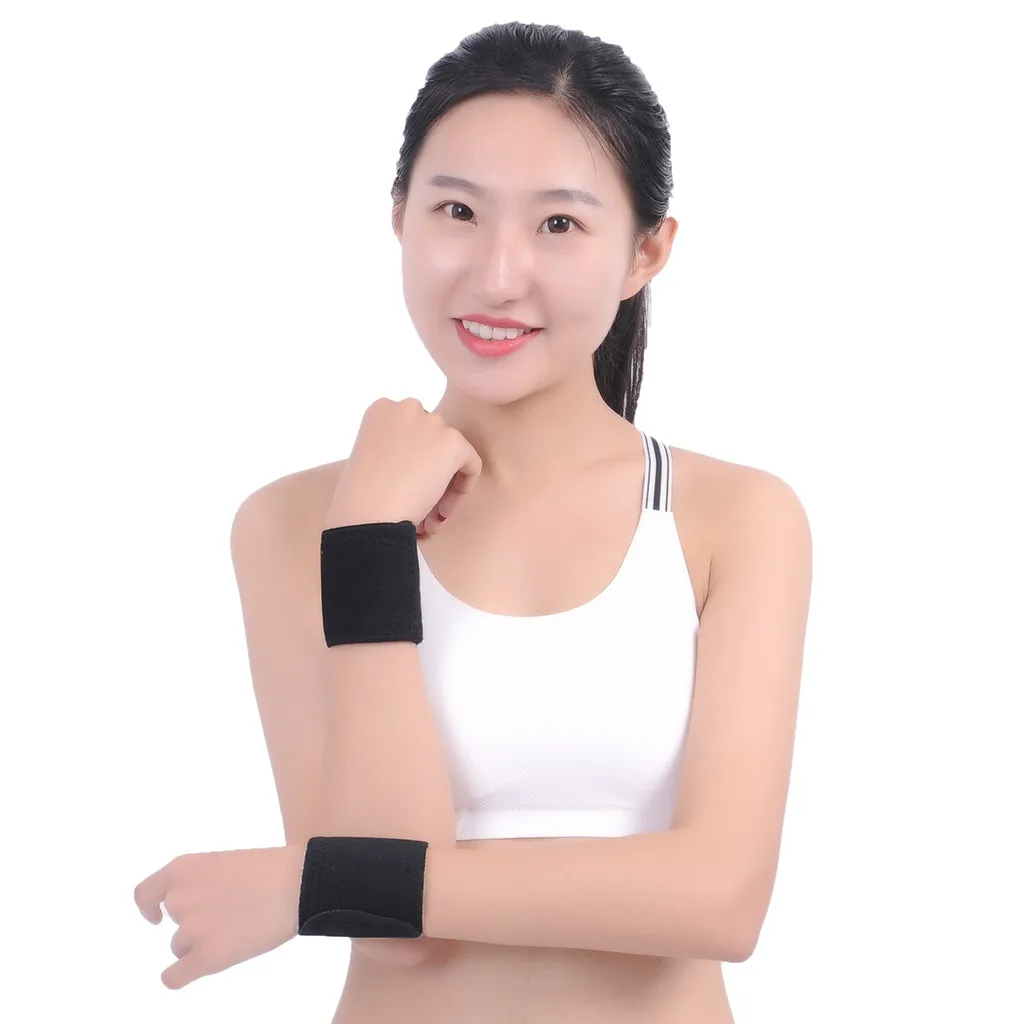 

Wristband Women Self-heating Wrist Support Brace Wraps Zweetbandjes Pols Protector Tourmaline Wristband Hand Band Straps Gym