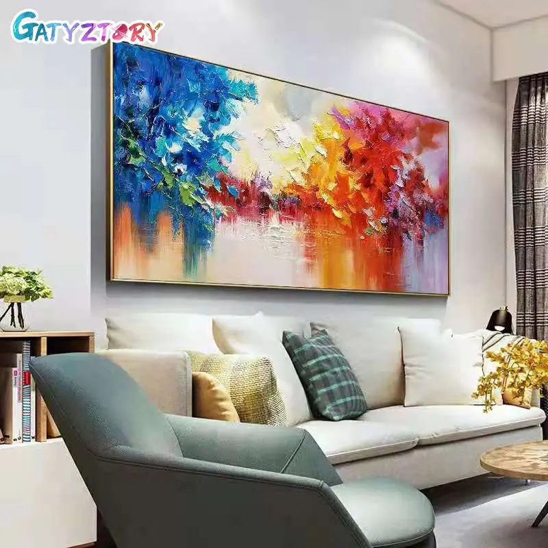 GATYZTORY-pintura por números para adultos, imagen de paisaje para colorear por  números, decoración del hogar, 60x120cm - AliExpress