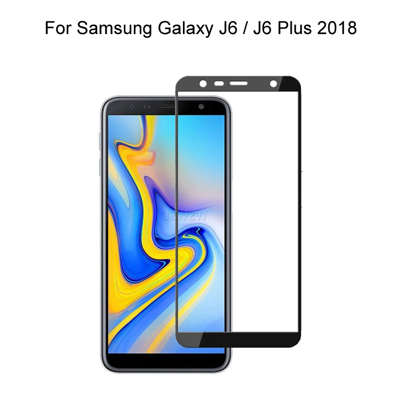 Для Samsung Galaxy J6 / Plus 2018 Полное покрытие экрана защитное закаленное стекло для