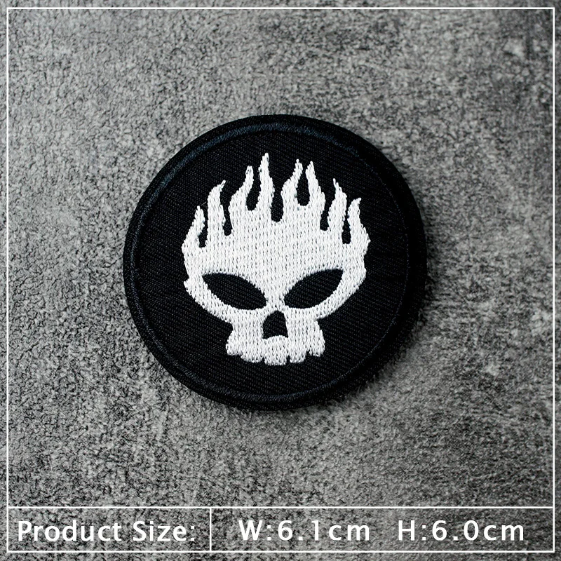 Band Patches Embroidery Applique Clothes Ironing Sewing Supplies Decorative Badges ROCK MUSIC