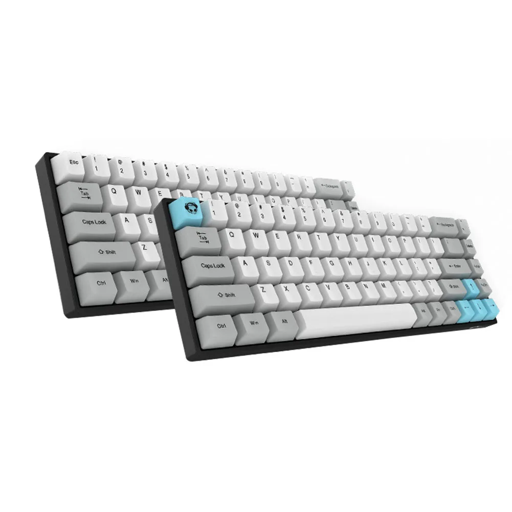 

68 Keys Portable Dual Mode Office Anti Fade Sensitive Mechanical Keyboard Wireless Computer Switchable Bluetooth Accessories