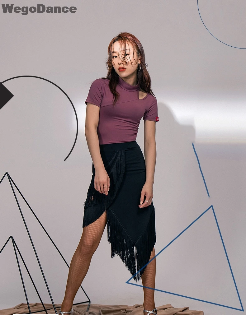 Women Tassel Latin Dance For Sale Waltz Tango Ballroom Dance Skirts Sexy Practice Training Performance Wear