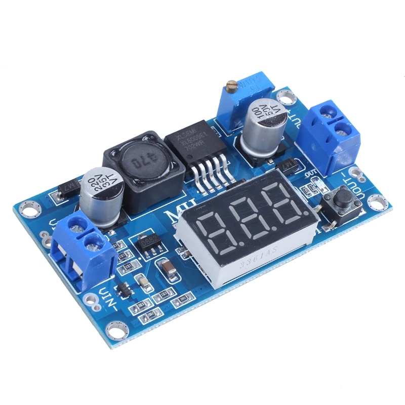 LM2577 DC регулируемый Повышающий Модуль питания 3 значный дисплей|Регуляторы