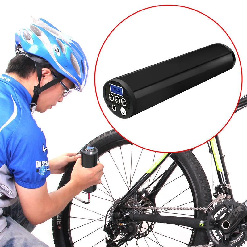 

120 PSI Mini Electric Digital Tire Inflator For Car Motorcycle Bike Portable Outdoor Wireless Air Compressor Travel Tyre Pump