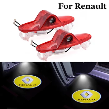 

Led Car Door Light Logo Emblem Projector Courtesy Welcome Lamp Accessories For Renault Magane Laguna Latitude Talisman Espace