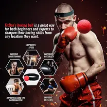 Balle réflexe de combat, balle de combat, balle de vitesse pour la boxe, entraînement, gymnastique, Coordination avec bandeau, amélioration de la réaction