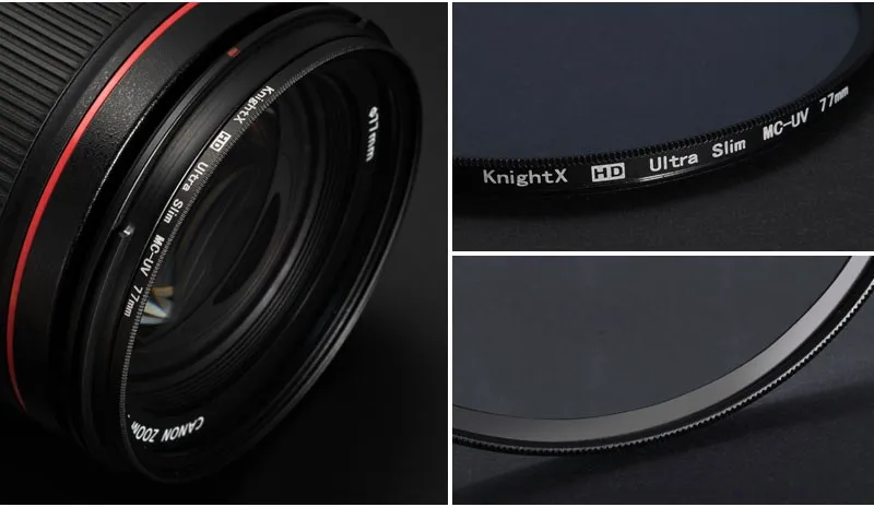 KnightX colse up Macro UV CPL ND Star фильтр для объектива камеры фильтр нейтральной плотности для canon sony nikon 49 52 55 58 62 67 72 77 мм