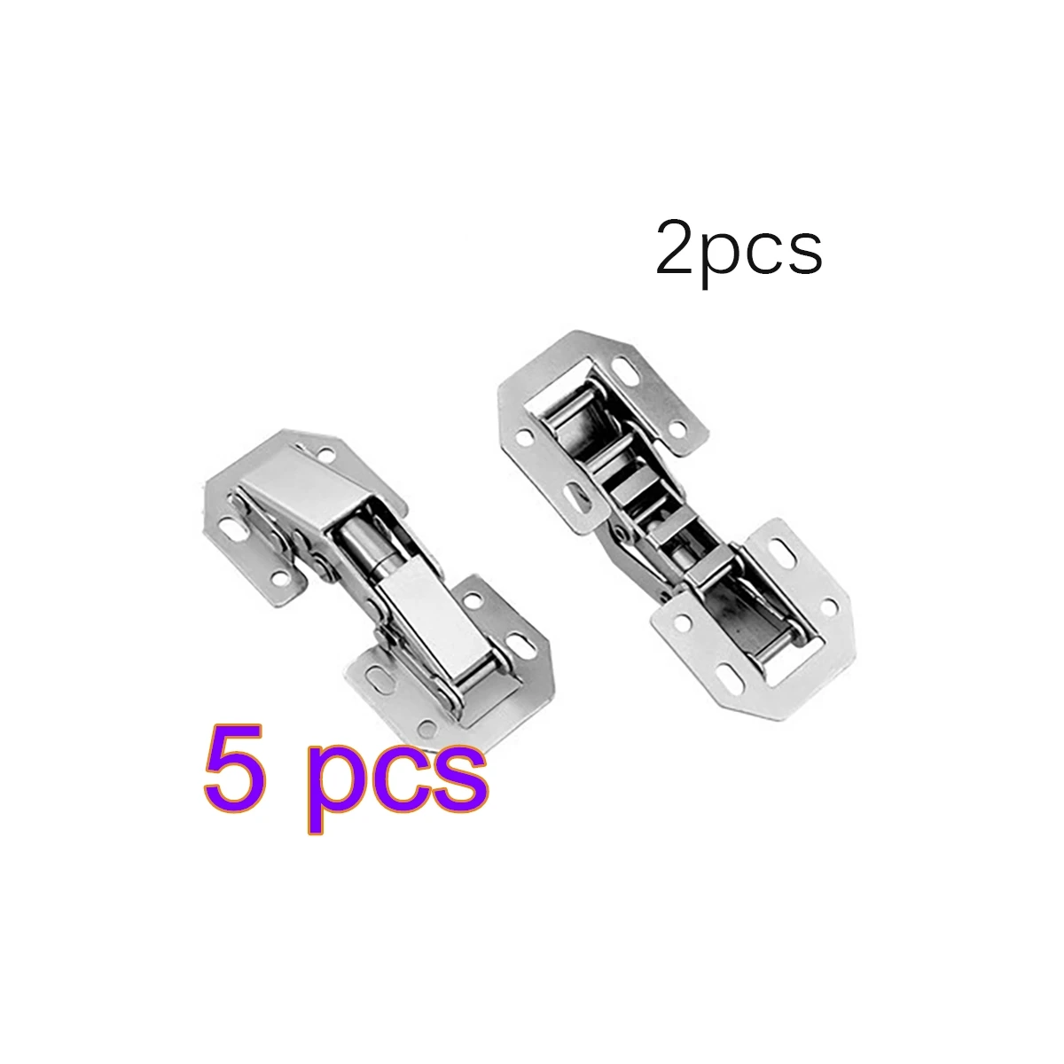 10 pcs 2 Pieces 90 Degree Hinge Cabinet Cabinet Furniture Hinge Bridge Door Hinge With Screw DIY Hardware Tools Practical Universal - Цвет: 10 pcs