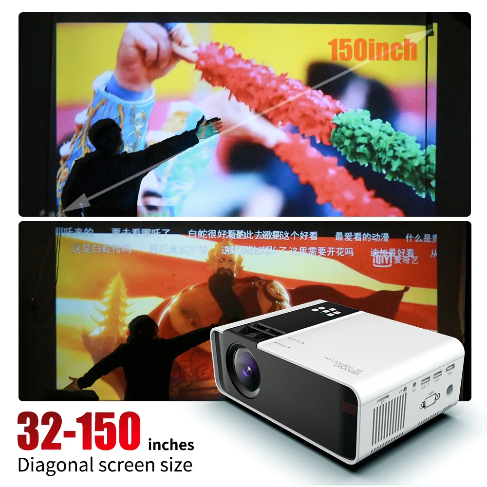 Светодиодный проектор UNIC W10 6000 лм 4K 1080P Full HD Android 10 ТВ приставка Wi Fi с поддержкой