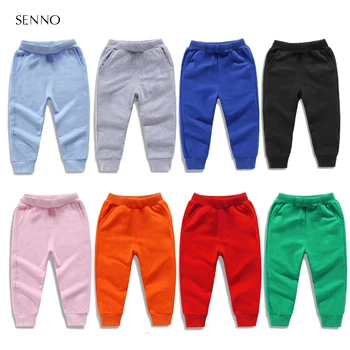 

Boys Cotton Pants For 2-10 Years Solid Boys Girls Casual Sport Pants Jogging Leggings Baby Kids Children Trousers Clothing