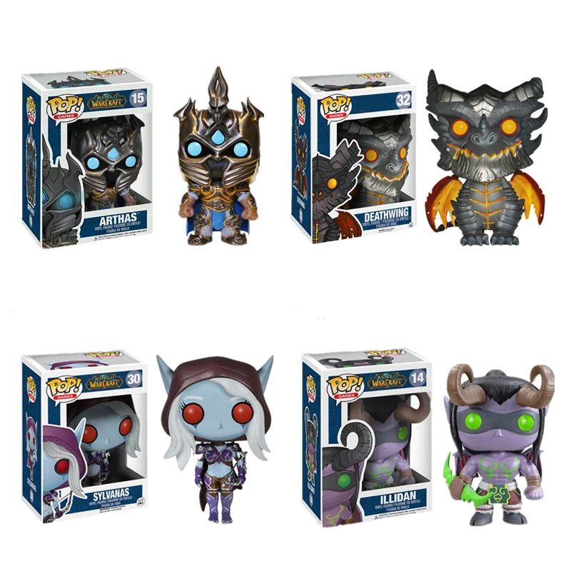 FUNKO POP Game Figure WOW World Theme ARTHAS ILLIDAN виниловые Фигурки Коллекционная модель игрушки для