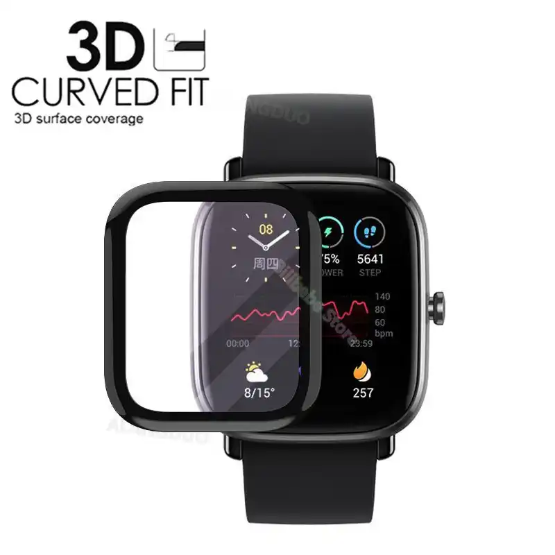 3d Film For Xiaomi Huami Amazfit Gts 2 Mini Gts 2e Screen Protector Smart Watch Band Hd Film For Amazfit Gts2 Mini Not Glass Smart Accessories Aliexpress
