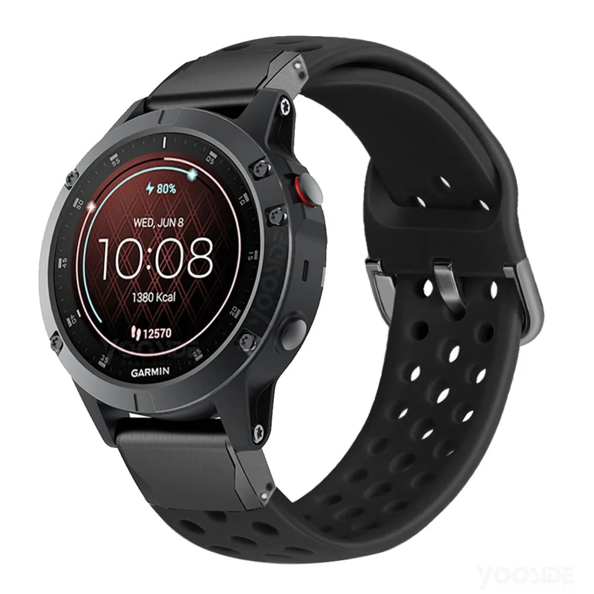 Fenix 6 Pro/Сапфировый Браслет 22 мм QuickFit силиконовые водонепроницаемые часы ремешок для Garmin Instinct, Forerunner 935/945, MARQ