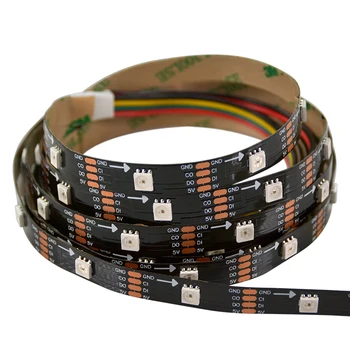 

[Seven Neon]DC5V 10MM FPBC 30LED/M HD107S RGB LED Strip Dream Digital Pixel Light 27Khz FPWM 5050 SMD Addressable Flexible Tape