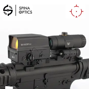 

SPINA Tactical UH-1 Holographic Scope Red Dot Sight + VMX-3T Sight 3X Magnifier with Flip Mount