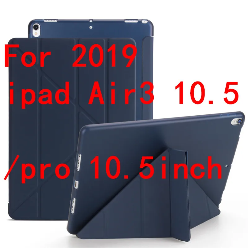 ТПУ чехол для iPad Pro 10," Air 3 тонкий мягкий сенсорный Магнитный чехол-подставка для iPad 9,7 чехол 5th 6th чехол для планшета+ ручка - Цвет: pro 10.5 dark blue