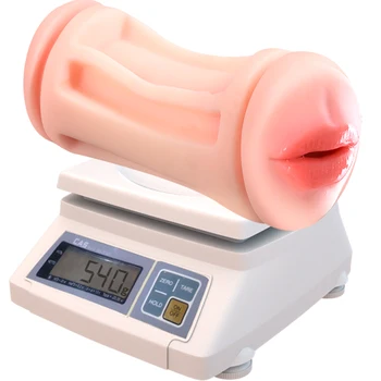New Automatic Male Masturbation Cup Vibrator Dual channel Mouth Vagina Masturbator Erotic Sex Machine Adult Sex Toys for Men 5