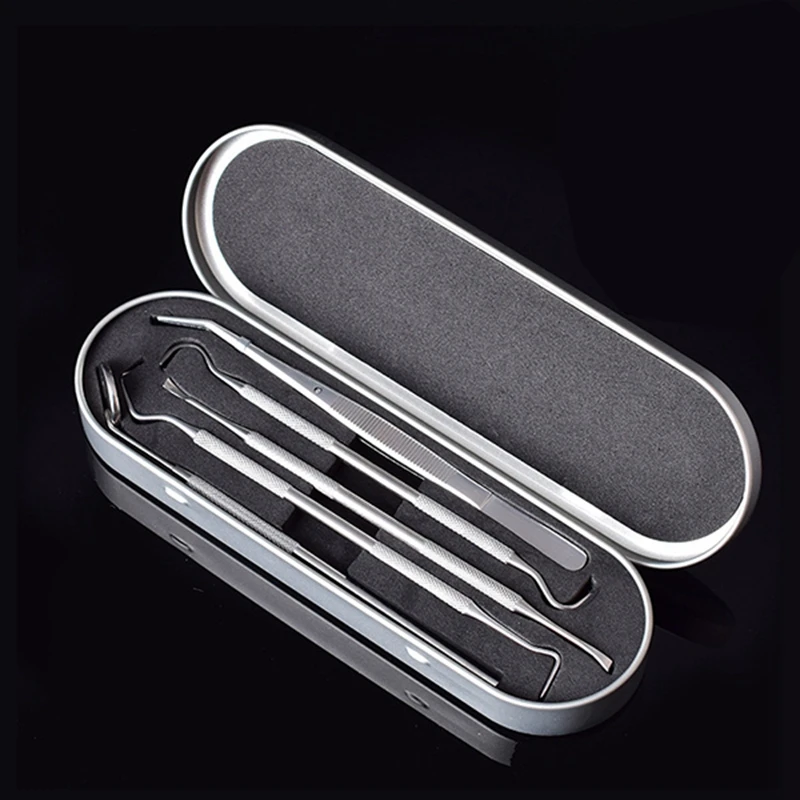 

Dental Tools Professional Stainless Steel, 5-In-1 Oral Hygiene Set Oral Care Set with Mouth Mirror