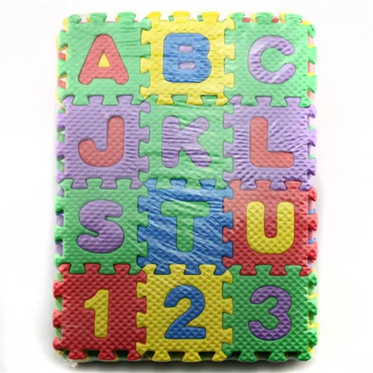 

Kuulee 36 Pieces Child Cartoon Letters Numbers Foam Play Puzzle Mat Floor Carpet Rug for Baby Kids Home Decoration