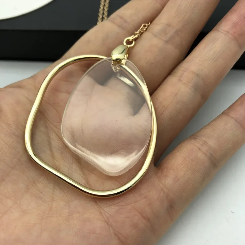 Модное шикарное ожерелье подвеска TOTASALLY дизайнерская большая гео из акрилового