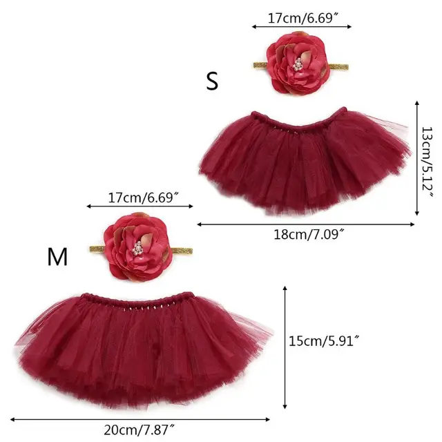 Tutu E Copricapo Per Neonato - Set Rosa Per Fotografia E Feste, Accessorio Decorativo - Foto 11