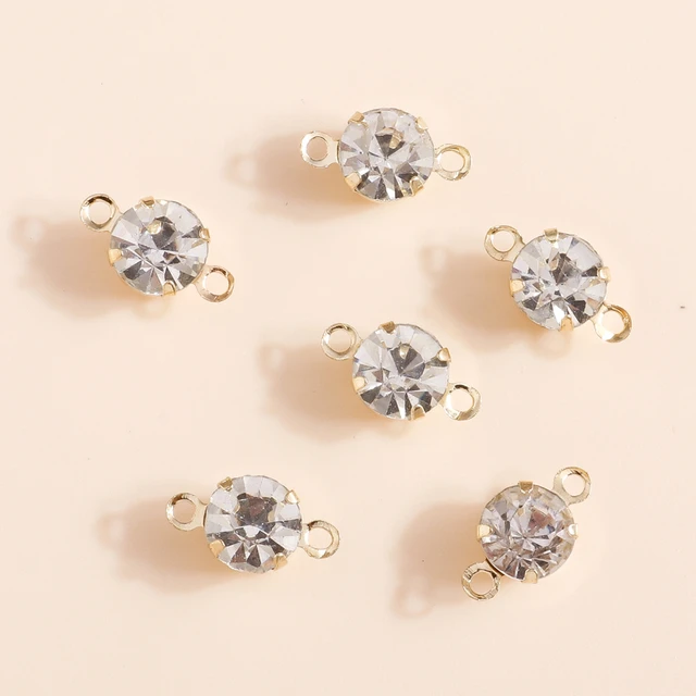 10pcs 27*20mm Shining Crystal Star Charms for Earrings Bracelet