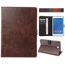 Dành cho Samsung Galaxy Tab 4 7 Inch Da Ngựa Da cao Cấp Kiểu Bao Da Ốp Lưng cho Samsung T230 T231 T235 máy tính bảng Sách điện tử Ốp Lưng(China)