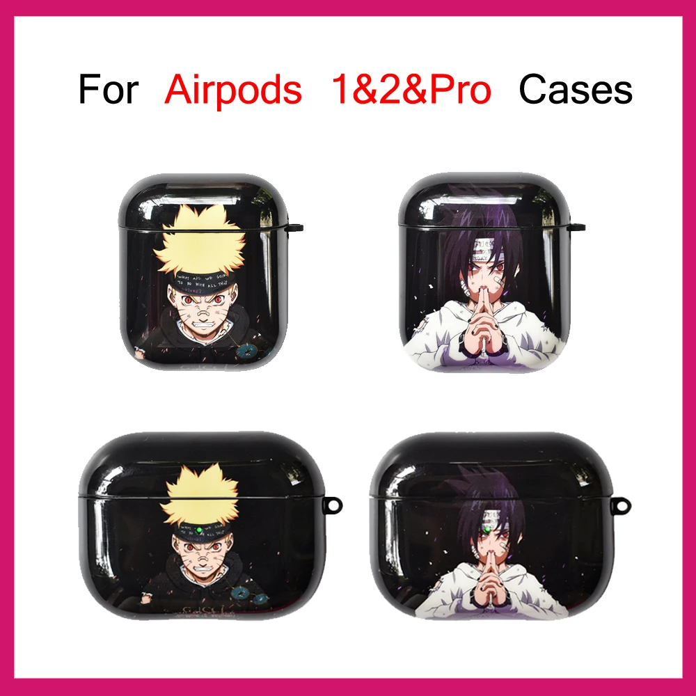 Мультяшный Наруто Саске для Apple AirPods 2& 1 Pro, мягкий чехол для зарядки из ТПУ, беспроводной Bluetooth чехол для наушников