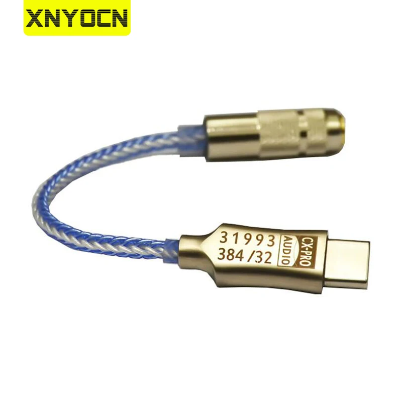 Xnyocn cx31993 USB Type C DAC наушники Amp 16-32Ω с выходом 3 5 мм SNR 125dB PCM 32b/384kHz для Android Windows10 MacBook |