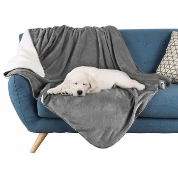 

Waterproof Flannel Blanket Coral Fleece Bedspread Double-layer Blankets Portable Blanket Woolen Sherpa weighted Pet Blanket