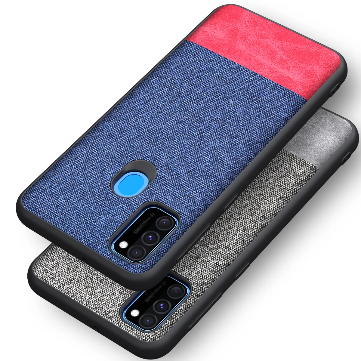 Для samsung galaxy M10 M20 M30 M40 чехол Мягкая ткань текстура кожи защитный на заднюю панель