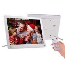 Andoer P101 10 дюймов светодиодный цифровая фоторамка ips настольные электронные альбом 1280*800 HD с большим количеством функций и дистанционное Управление