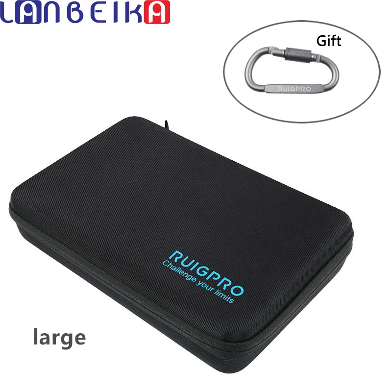 ##BUY LANBEIKA Storage Bag Protective Case Box Large Size Handbag For GoPro Hero 8 7 6 5 SJCAM SJ9 SJ8 SJ6 DJI OSMO Action Camera Bag