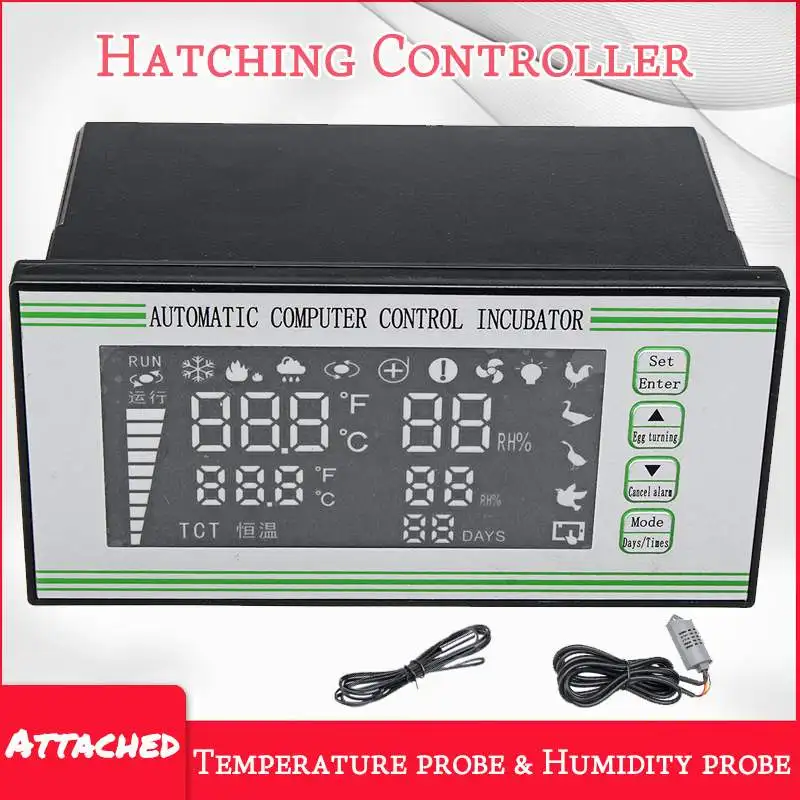 

Hatcher Controller Automatic Incubator Heating Cooling Management System Temperature Humidity Controller XM-18S