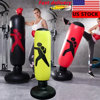 

1.6M Inflatable Boxing Sandbag Tumbler Free-Stand Relief Punching Bag Thai Boxer Gym Heavy Musculation Sandbag Sale