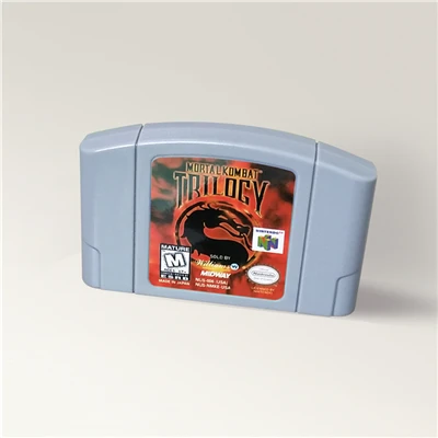 Картридж игровой Mortal Kombat для 64 бит американская версия формат NTSC | Электроника