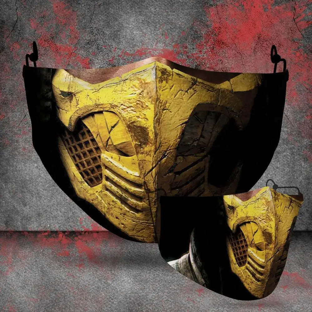 Game-Mortal-Kombat-Ninja-Scorpion-Full-Scorpion-Man-Cosplay-Masks-Adult-Sports-Street-Half-Face-Dust