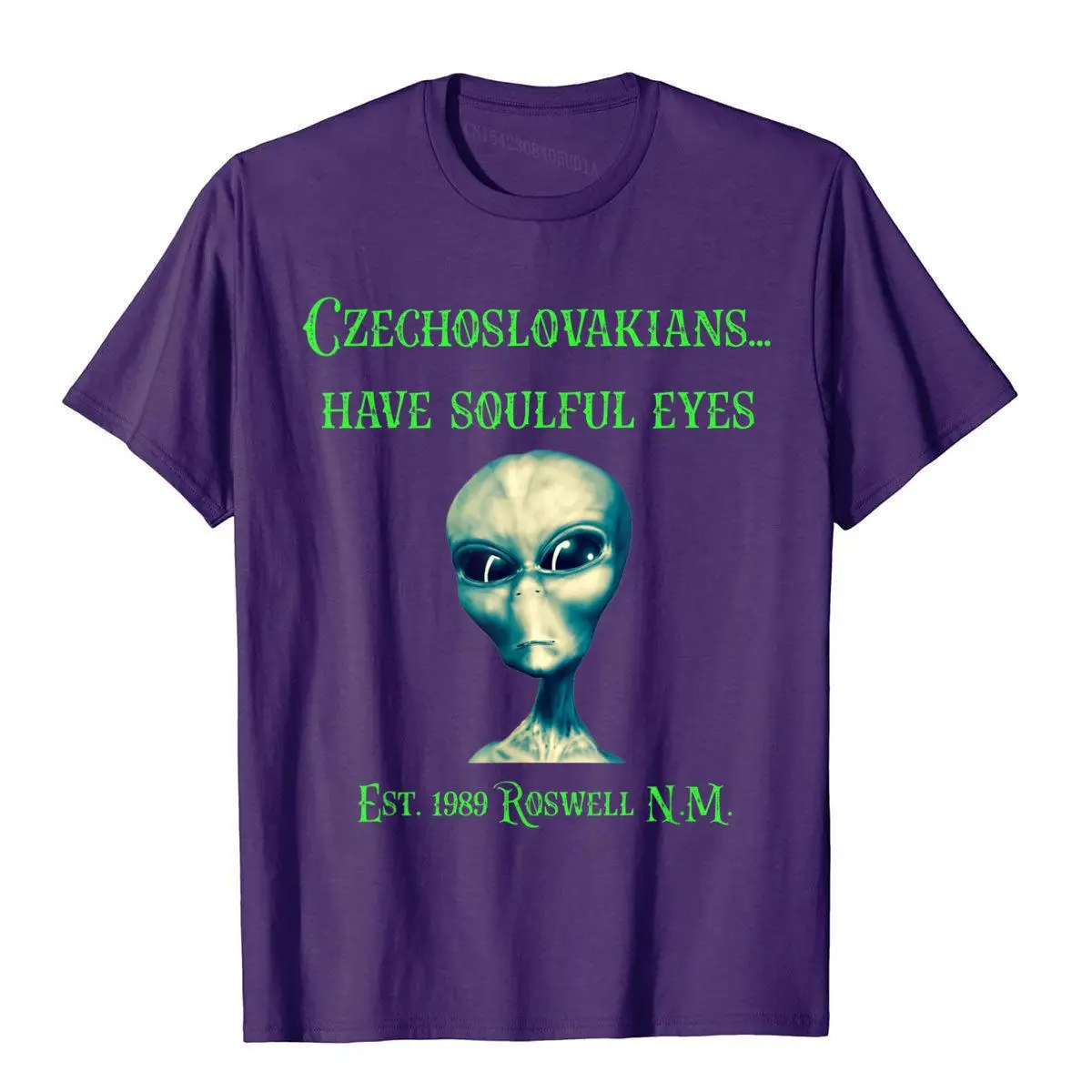 Alien Czechoslovakians Eyes Roswell NM Funny Shirt Geek T__B13089purple