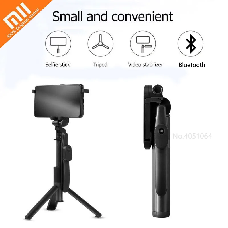 Xiaomi Bluetooth селфи палка складной портативный многофункциональный стабилизатор штатива видео селфи палка умный дом для iPhone Android