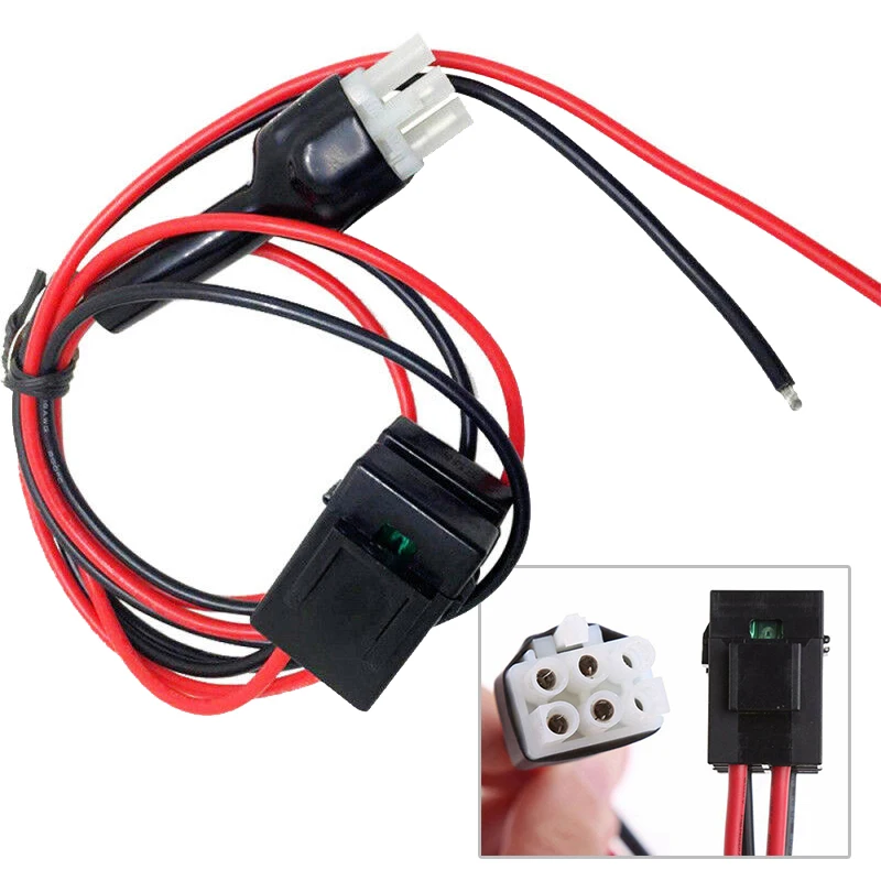 6P DC Мощность кабель 30Amp предохранитель для Kenwood радио TS-50s TS-60s TS-140 TS-440 TS-450 Icom OPC-025D Alinco DX-70T 77 70TH 16AWG провода