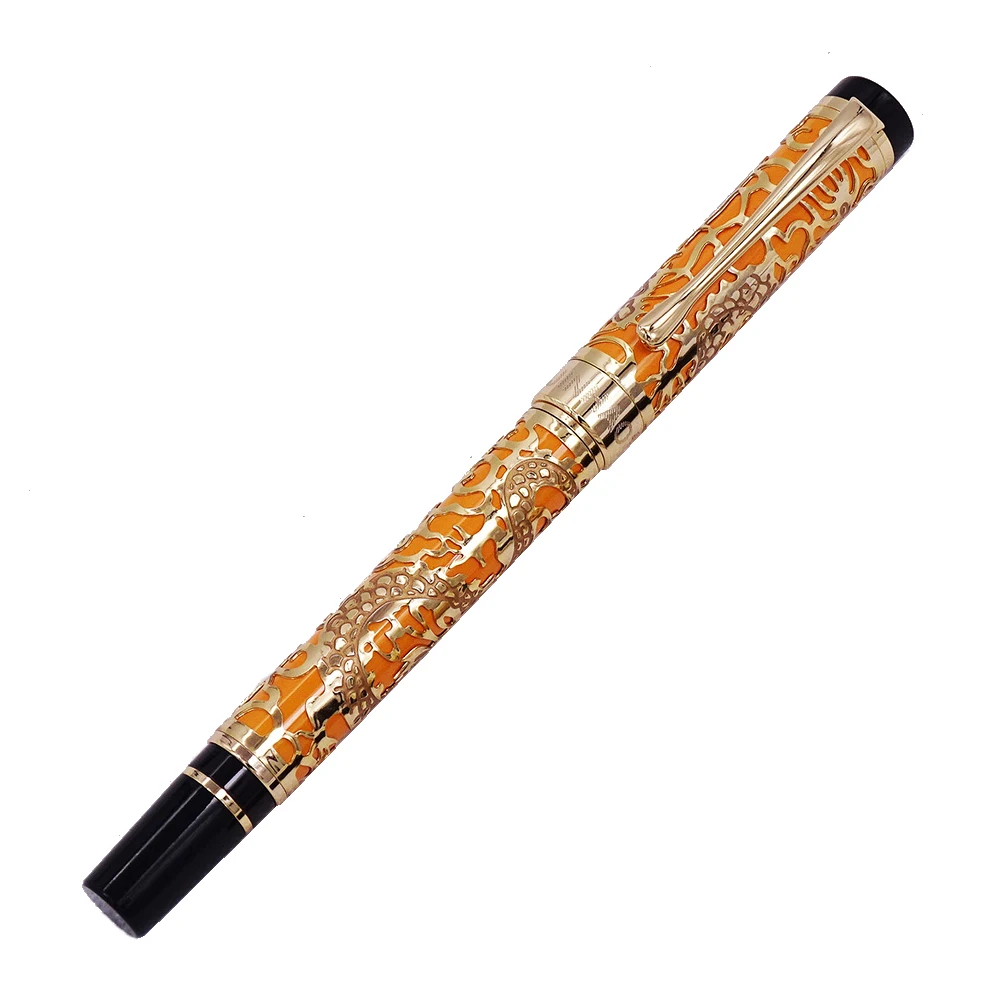 Высокое качество роскошные JINHAO драконье перо винтажные чернила ручки для письма F 0,5 MM перо офиса ДОЛМА КАЛЕМ
